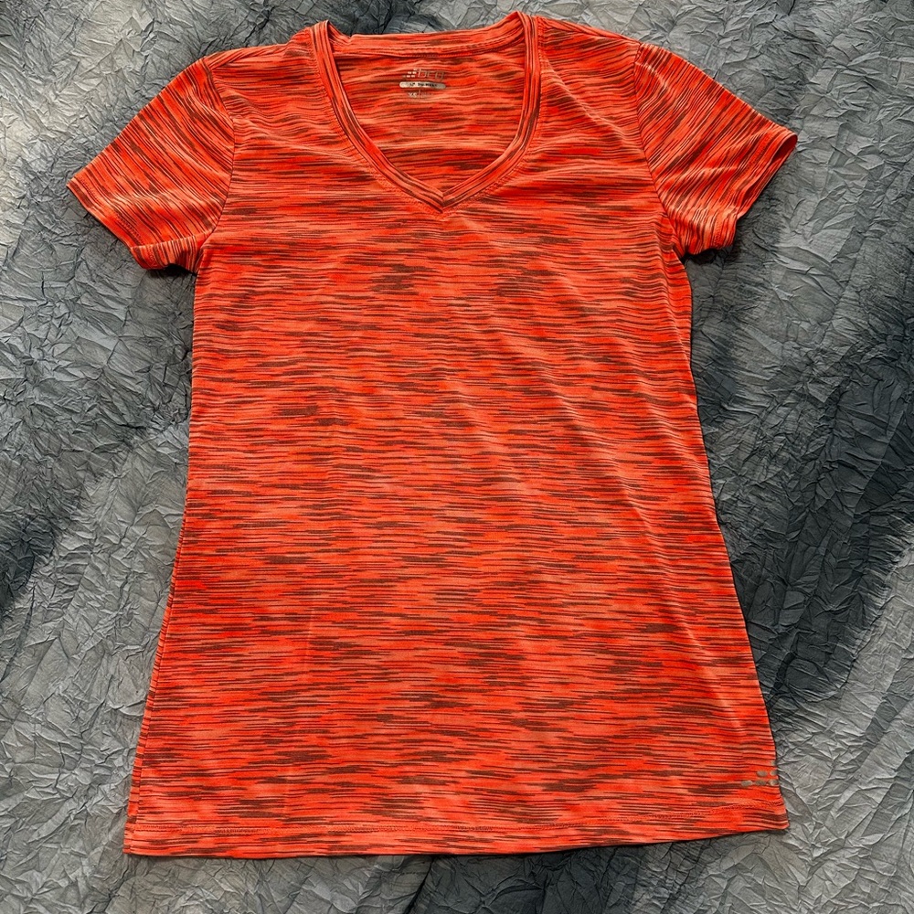 121. BCG Women's Short Sleeve V-Neck Top - Orange